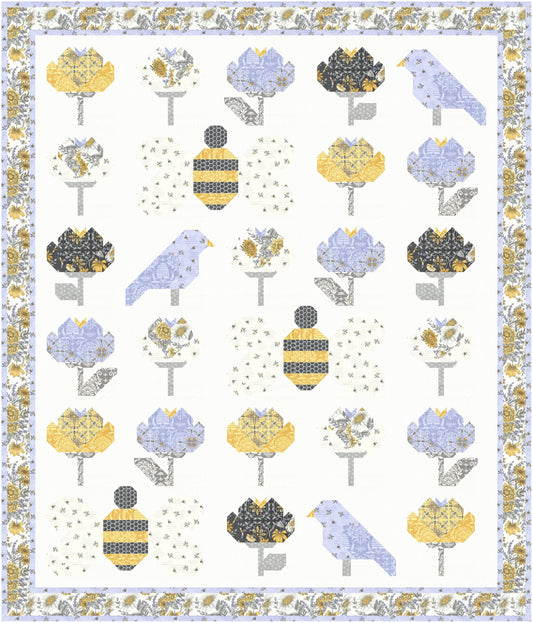 All Day in the Garden Downloadable PDF Quilt Pattern