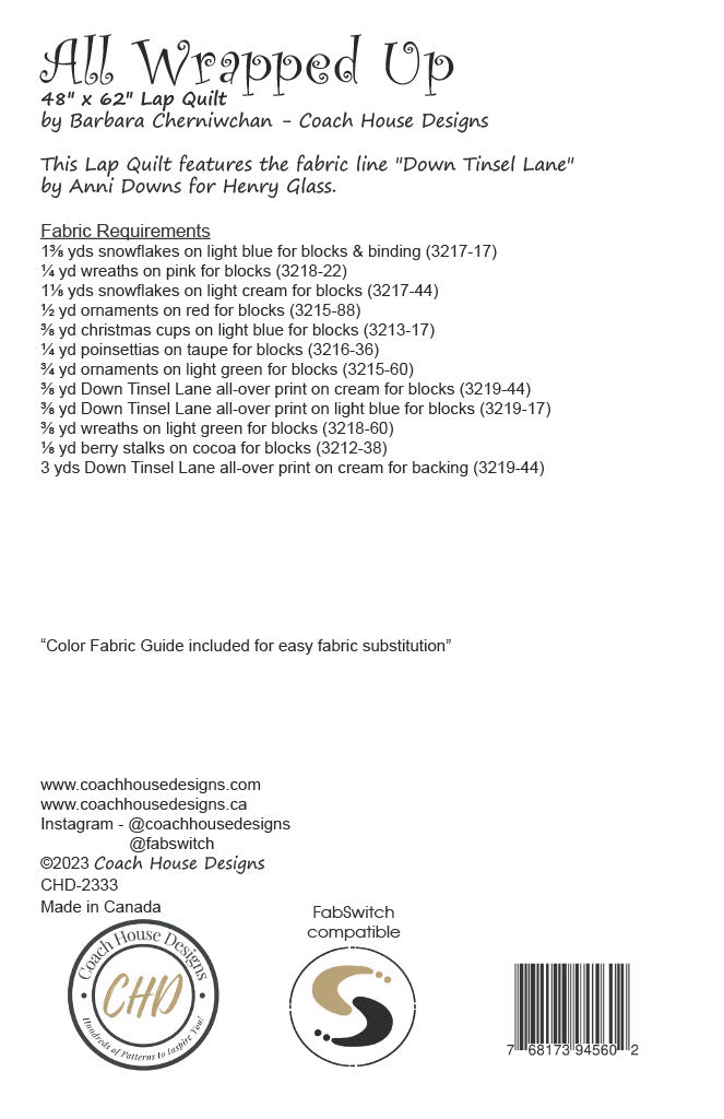 All Wrapped Up Quilt Downloadable PDF Quilt Pattern