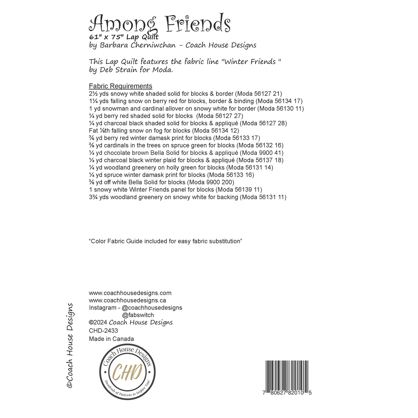 Among Friends Downloadable PDF Quilt Pattern