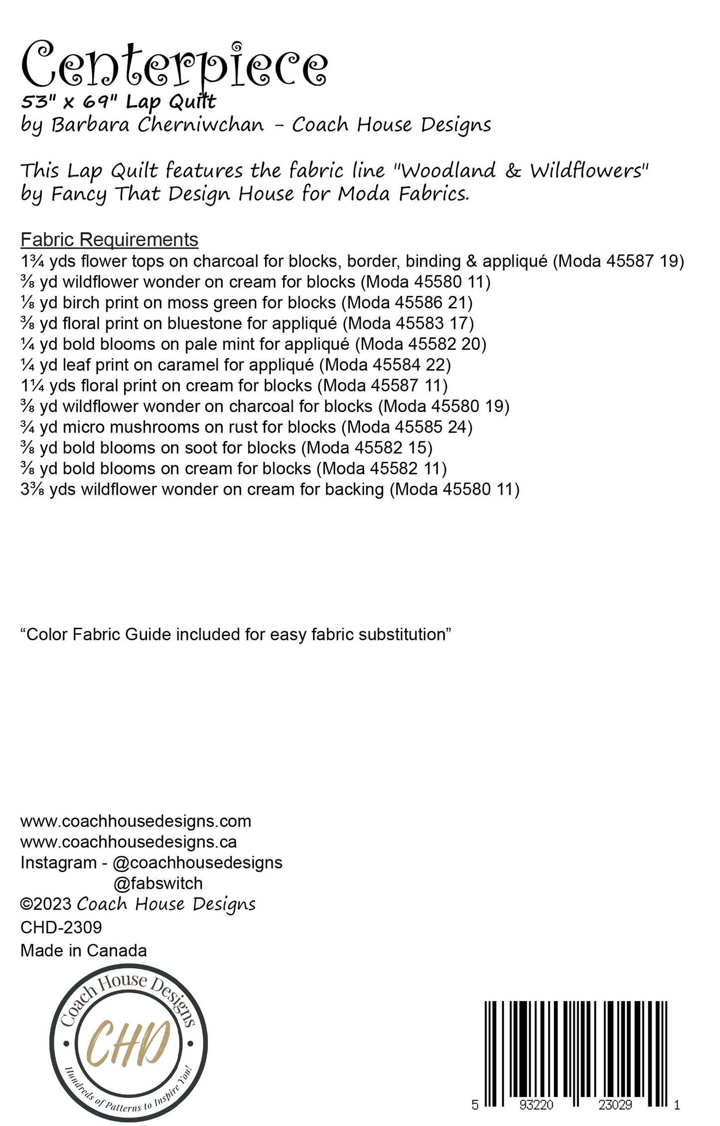 Centerpiece Downloadable PDF Quilt Pattern