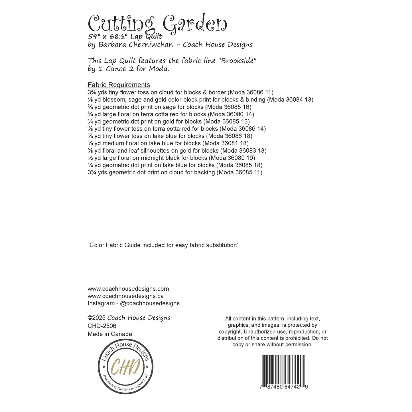 Cutting Garden Downloadable PDF Quilt Pattern