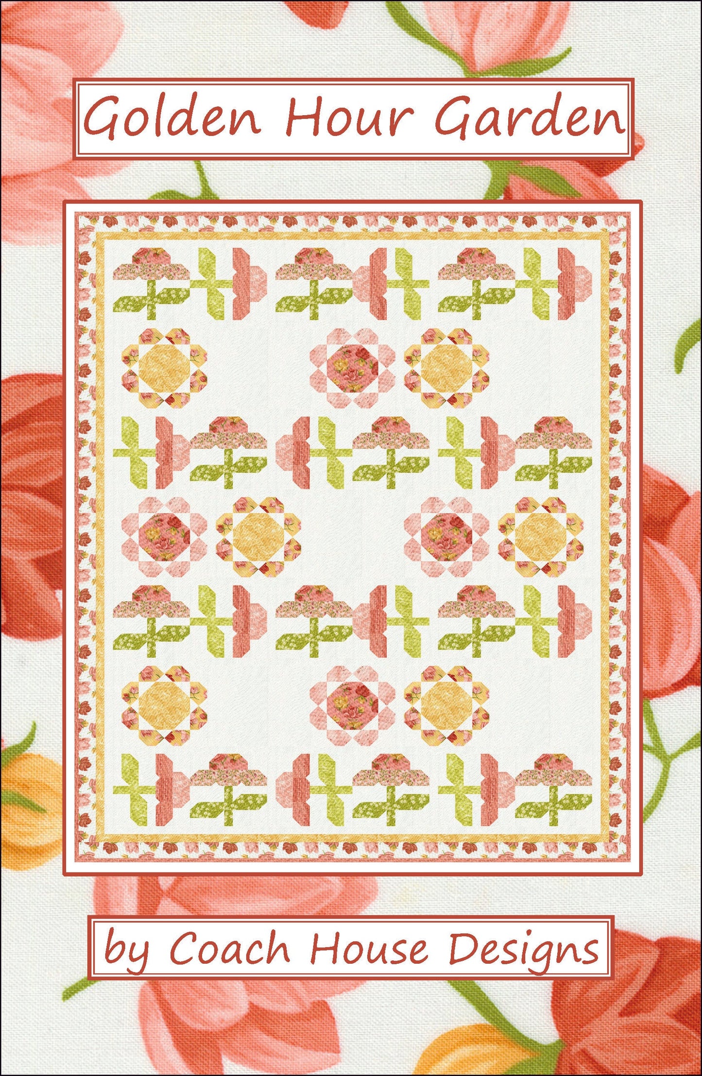 Golden Hour Garden Downloadable PDF Quilt Pattern
