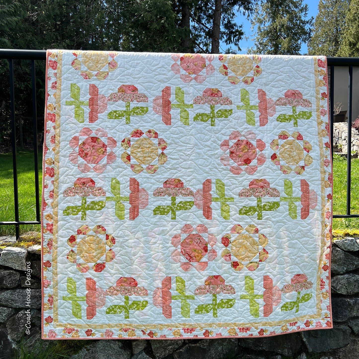 Golden Hour Garden Downloadable PDF Quilt Pattern