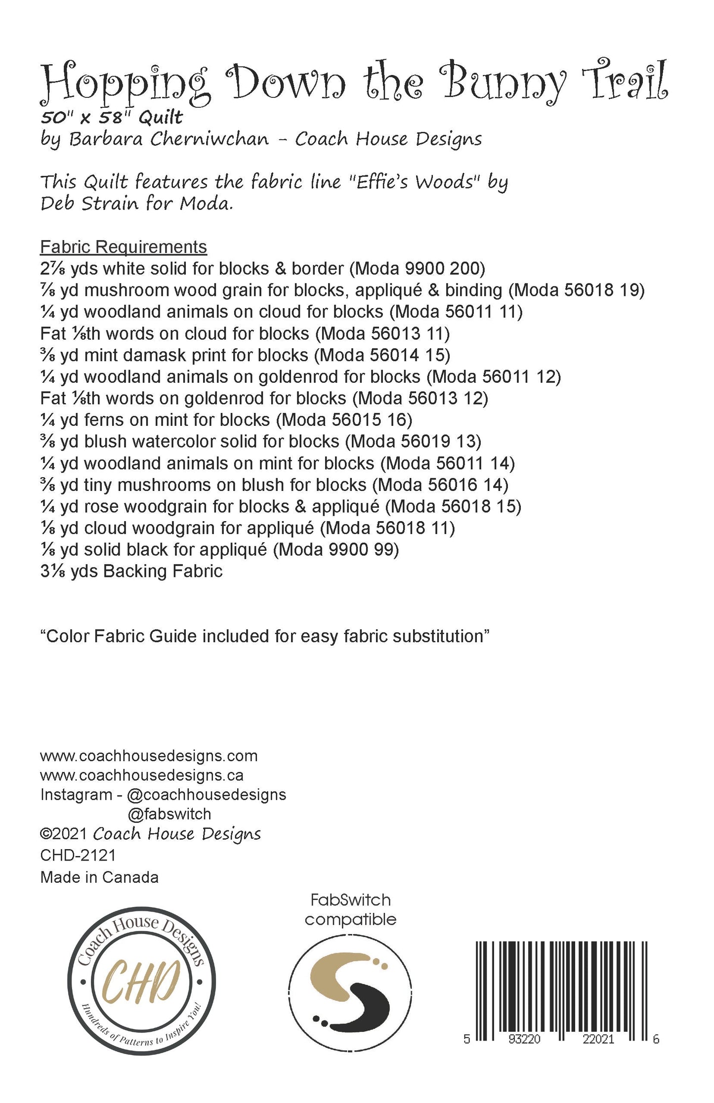 Hopping Down the Bunny Trail Downloadable PDF Quilt Pattern