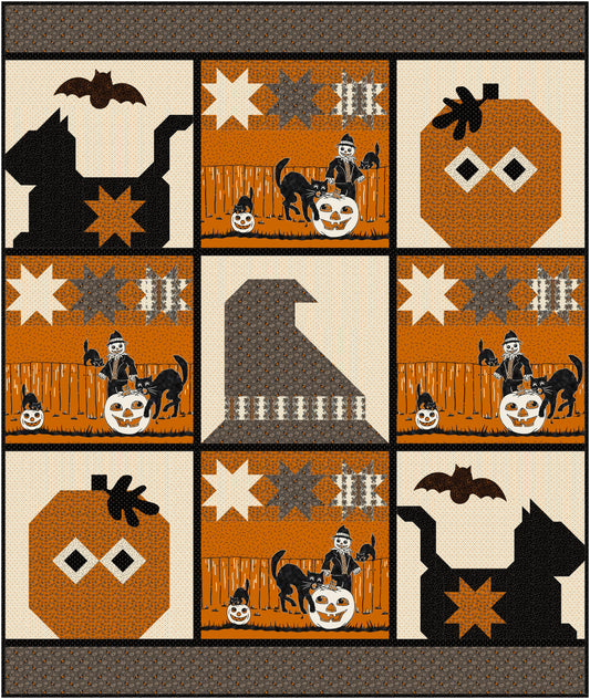Hallow's Eve Downloadable PDF Quilt Pattern (Pre-Order)