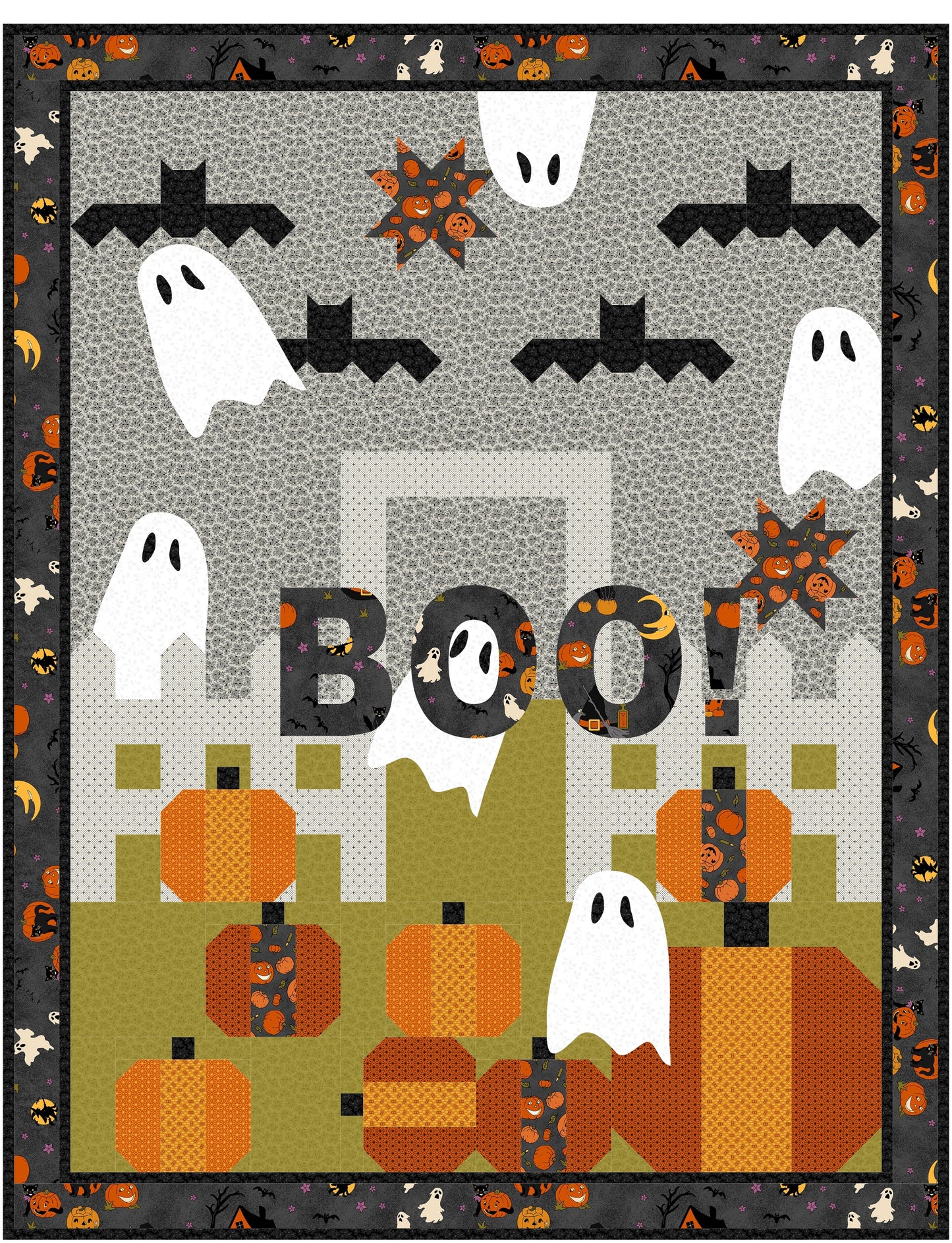 Halloween is Coming! Downloadable PDF Quilt Pattern