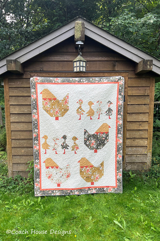 Hen Hen Goose Downloadable PDF Quilt Pattern