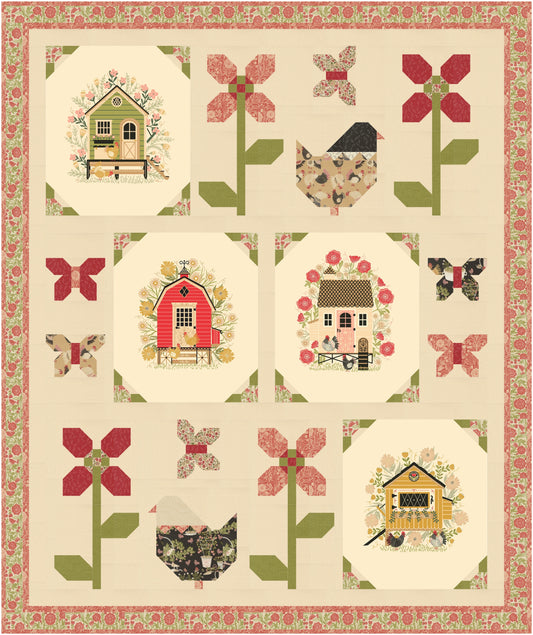 Hens on Holiday Quilt Pattern (Pre-Order)