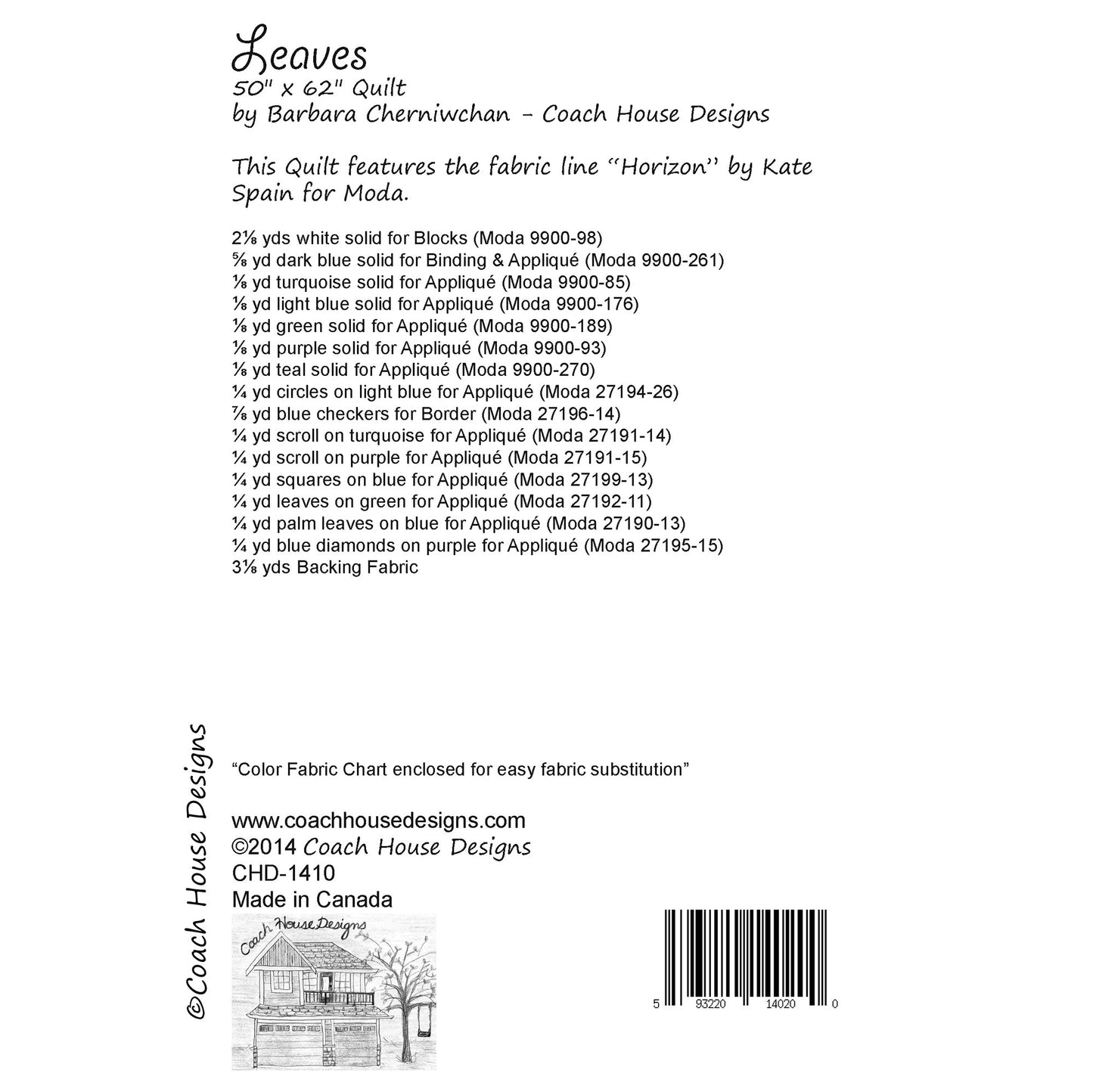 Leaves Quilt Pattern