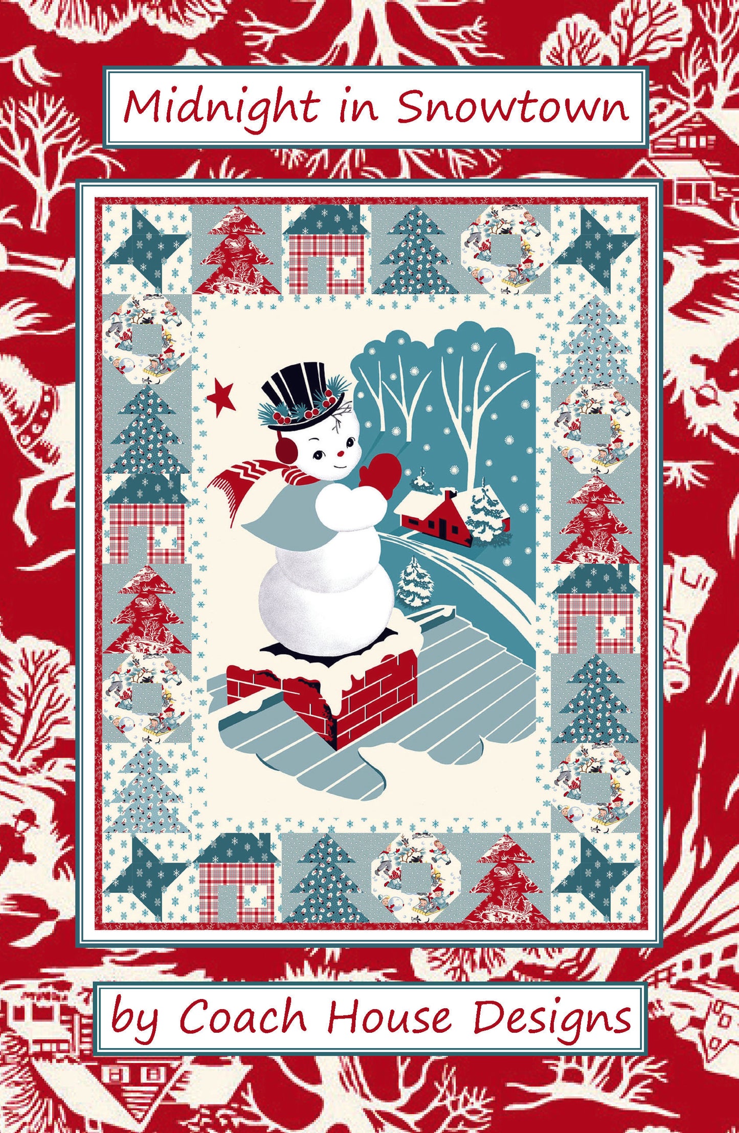 Midnight in Snowtown Digital Downloadable PDF Quilt Pattern