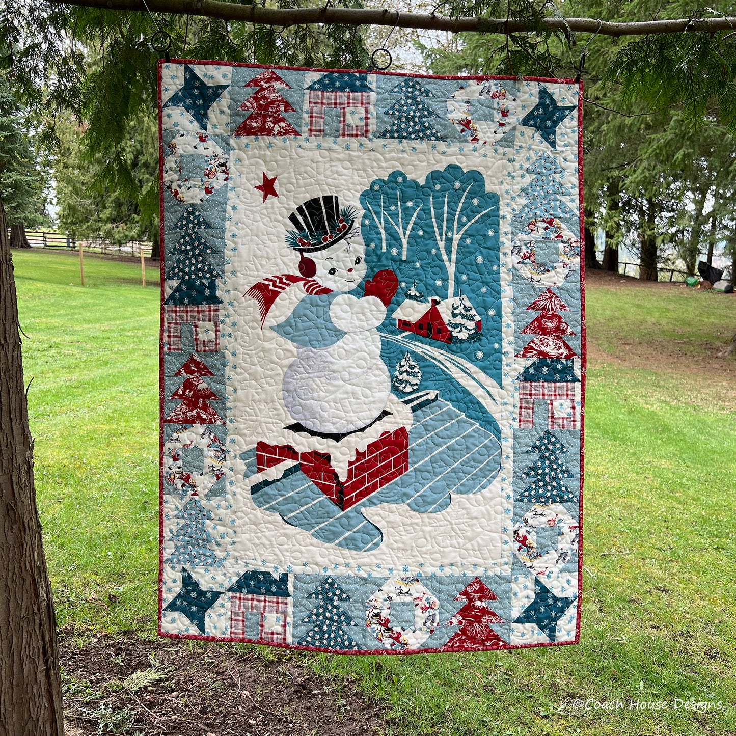 Midnight in Snowtown Digital Downloadable PDF Quilt Pattern