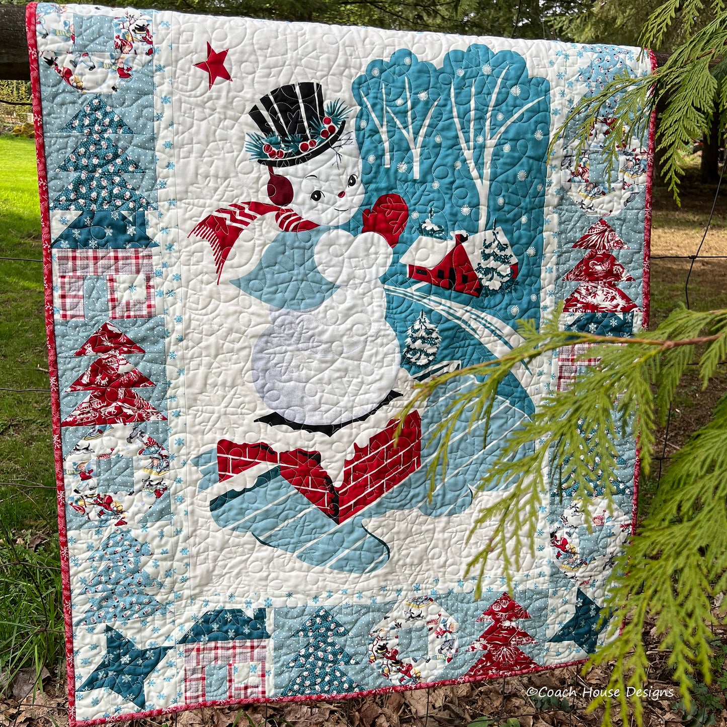 Midnight in Snowtown Digital Downloadable PDF Quilt Pattern