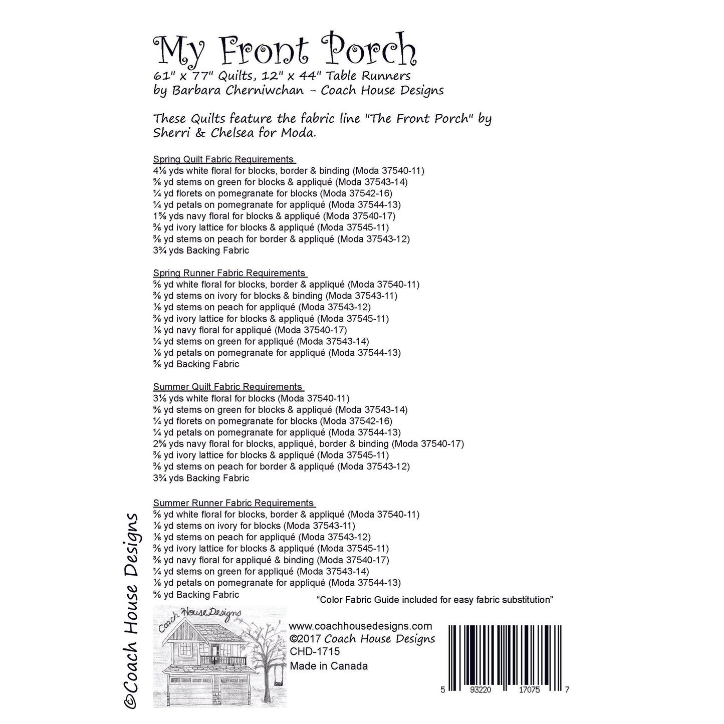 My Front Porch Quilt Pattern