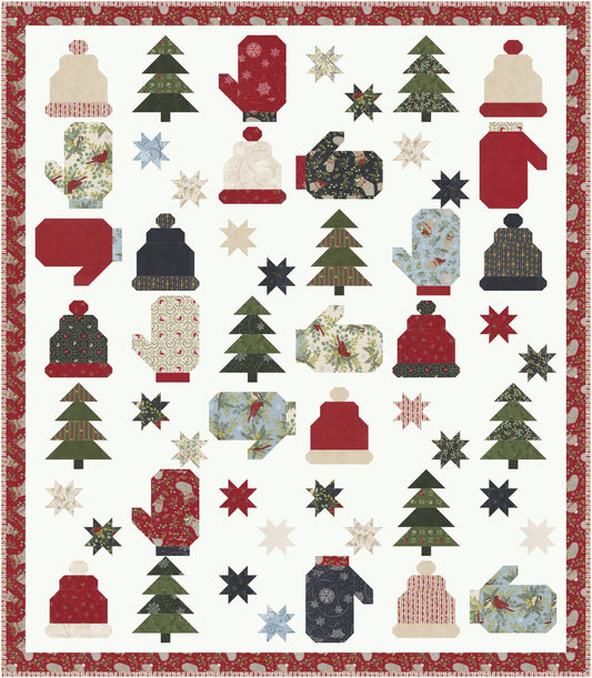 Playing in the Snow Downloadable PDF Quilt Pattern (Pre-Order)