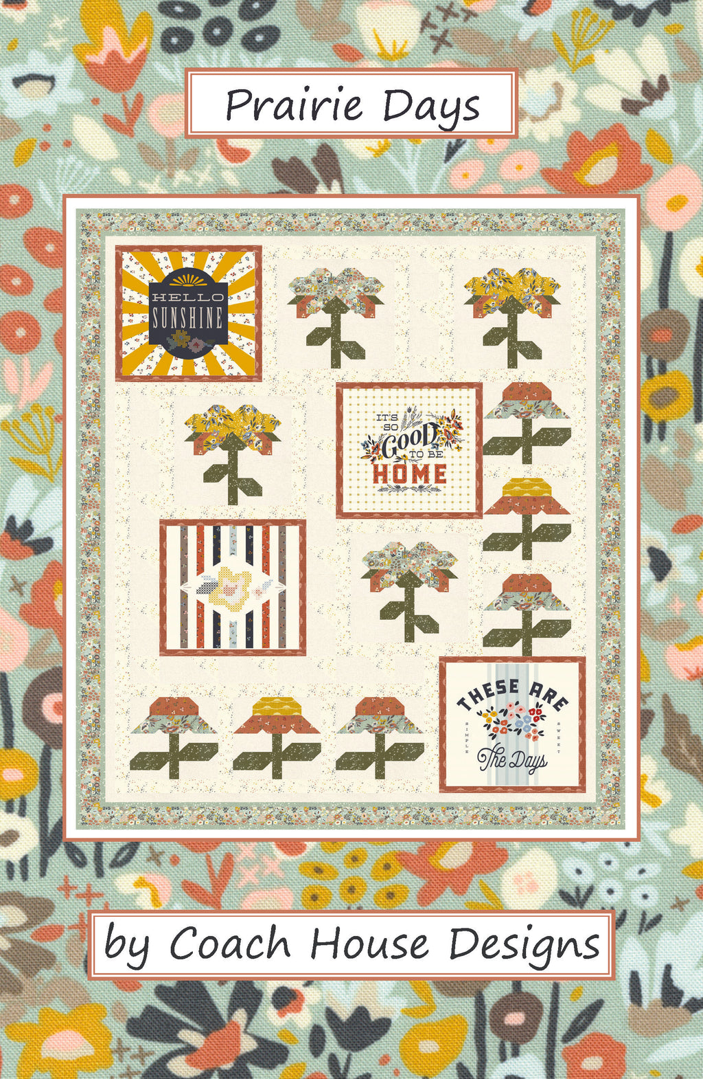 Quilt Pattern-hard Copy Pattern Prairie Blooms Quilt 