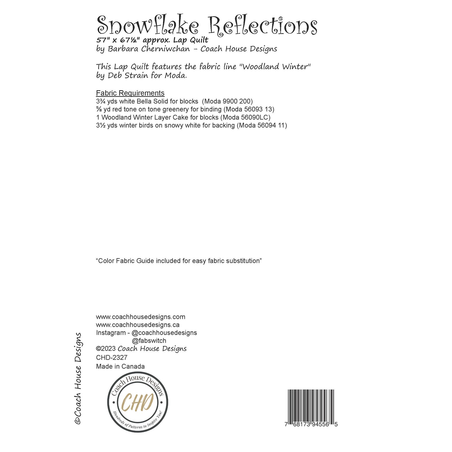 Snowflake Reflections Quilt Pattern