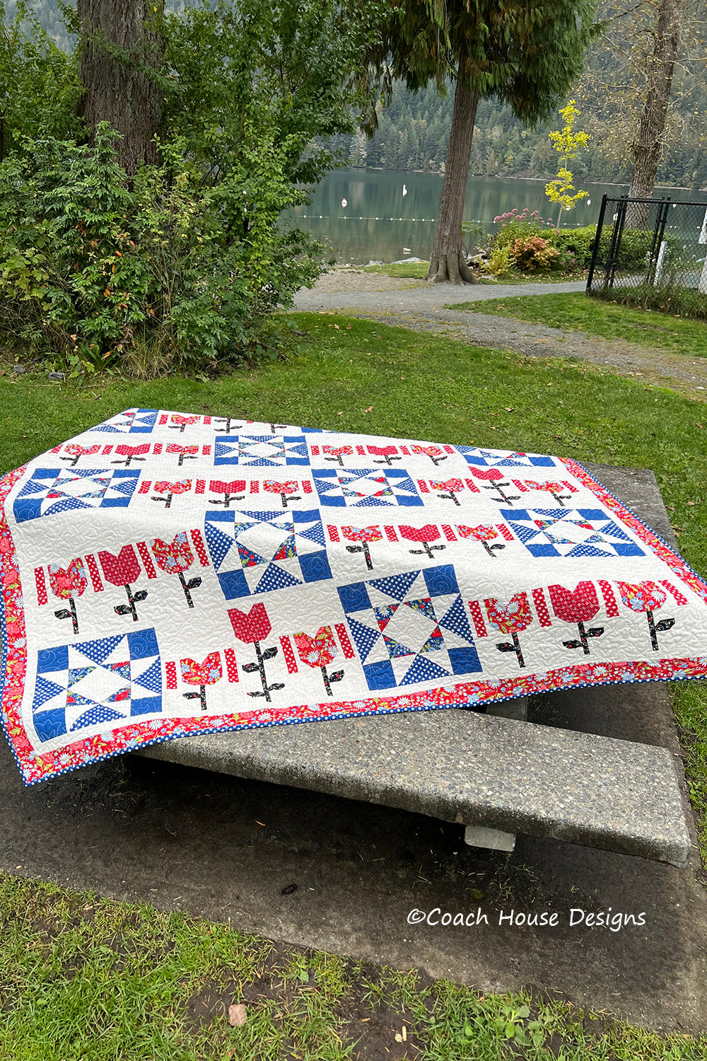 Stars & Blooms Quilt Pattern