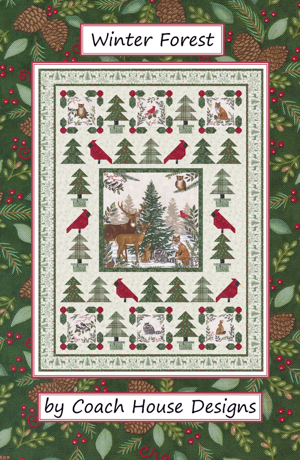 Winter Forest Quilt Pattern Coach House Designs US winter-forest-quilt-pattern-coach-house-designs-us