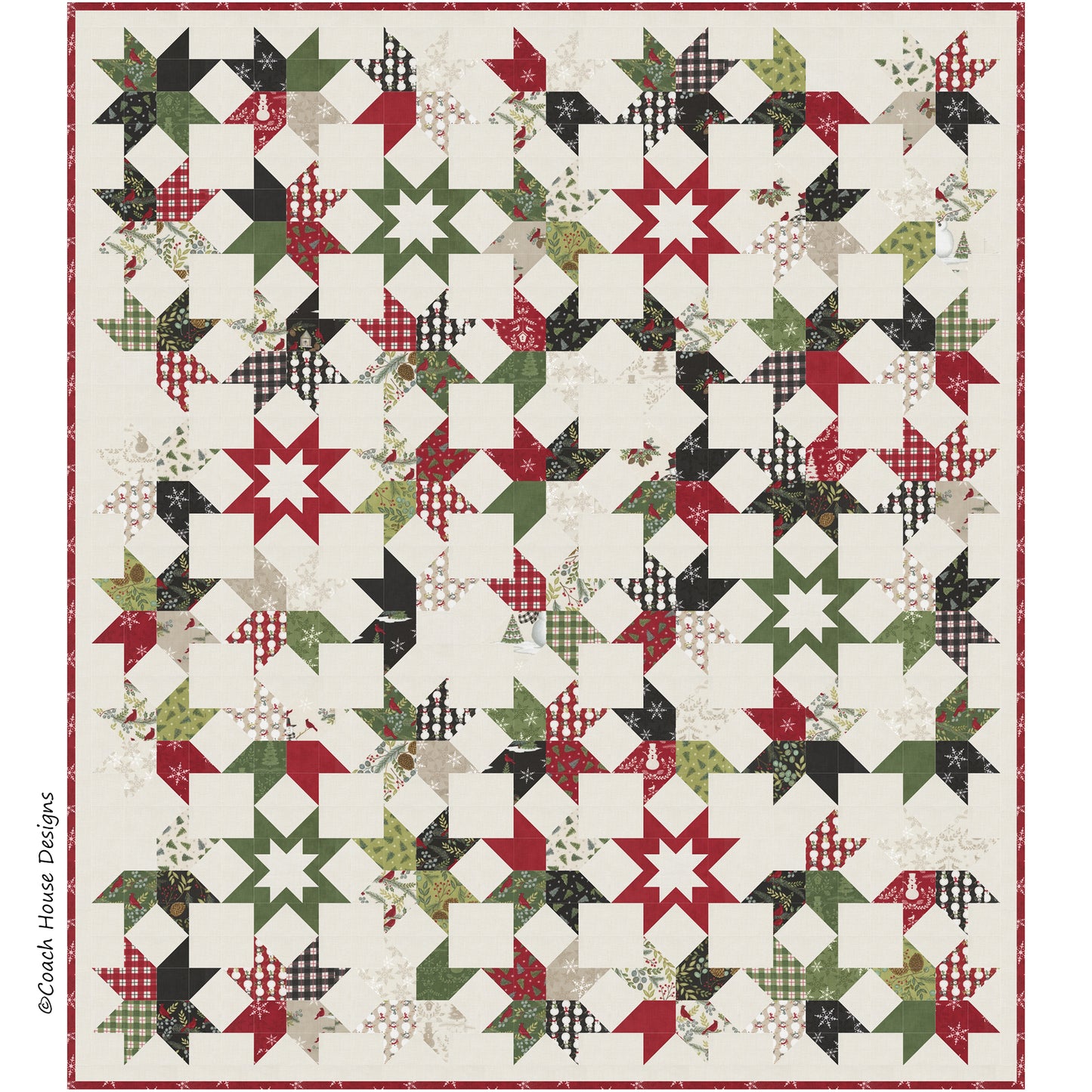 Winter Stars Downloadable PDF Quilt Pattern