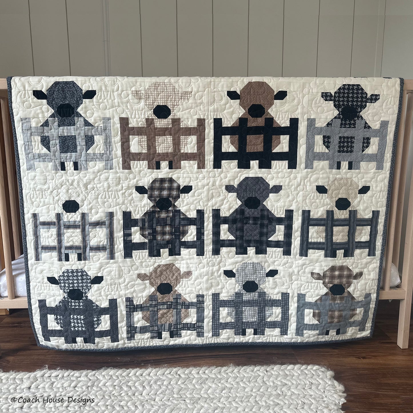 Woolie Lambs Downloadable PDF Quilt Pattern