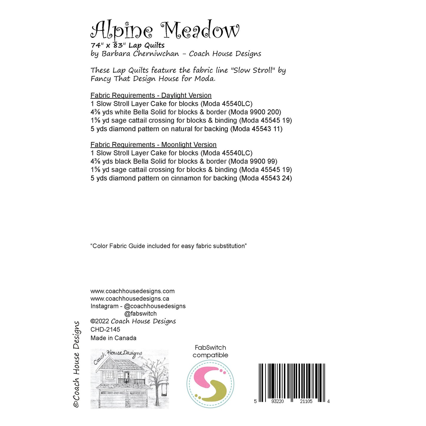 Alpine Meadow Downloadable PDF Quilt Pattern