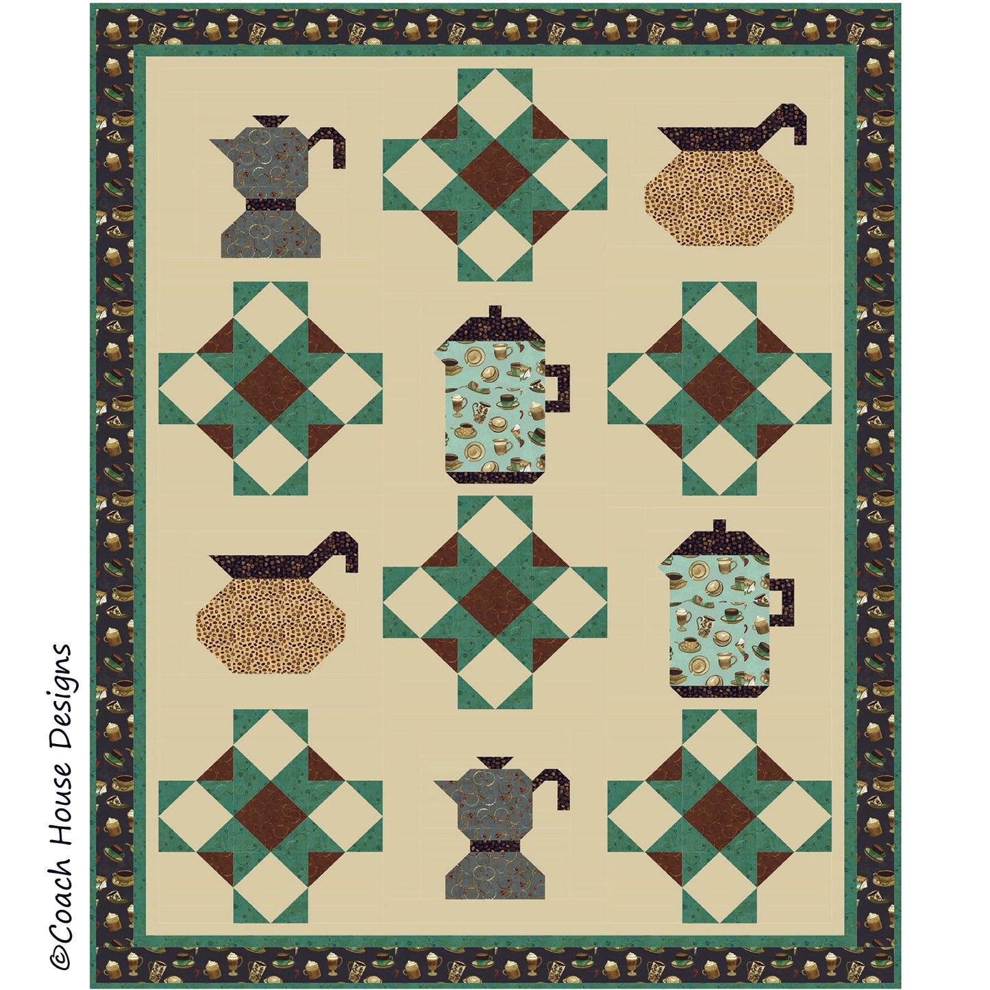 Always Coffee First Downloadable PDF Quilt Pattern
