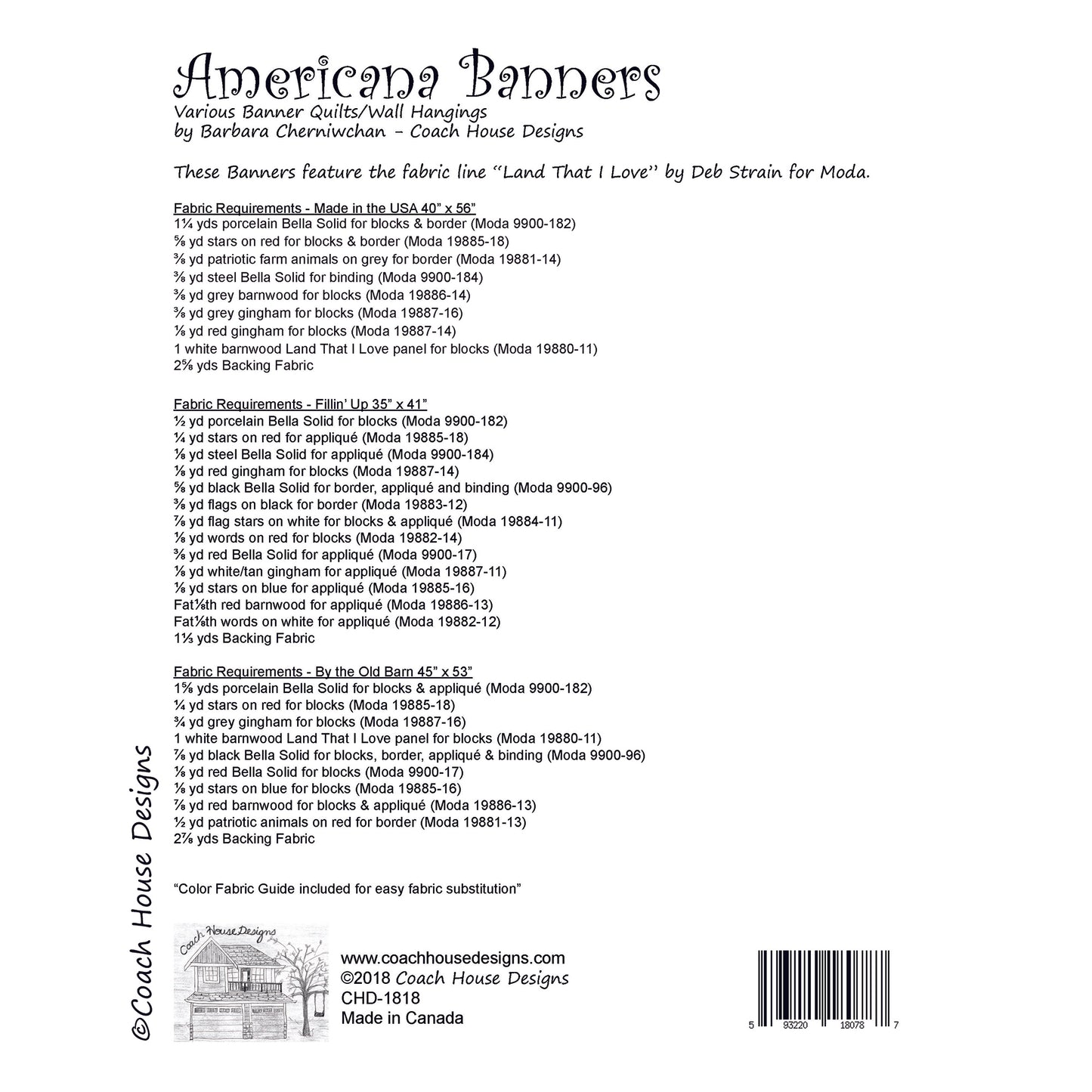 Americana Banners Downloadable PDF Quilt Pattern