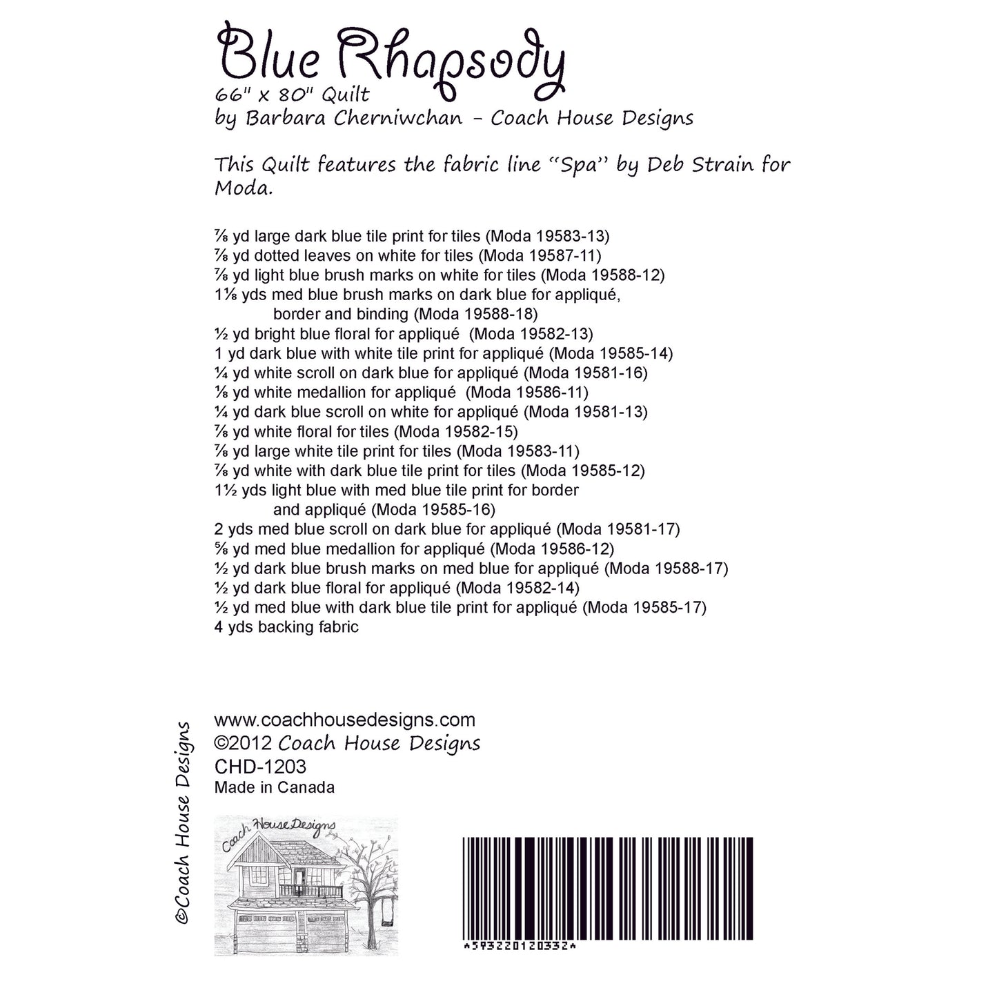 Blue Rhapsody Quilt Pattern