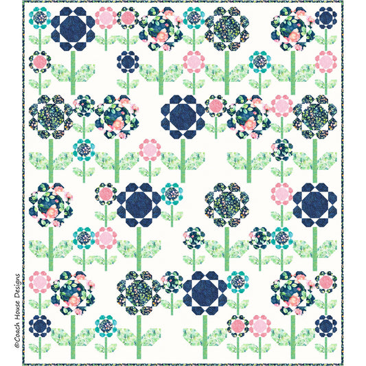 Brilliant Garden Downloadable PDF Quilt Pattern