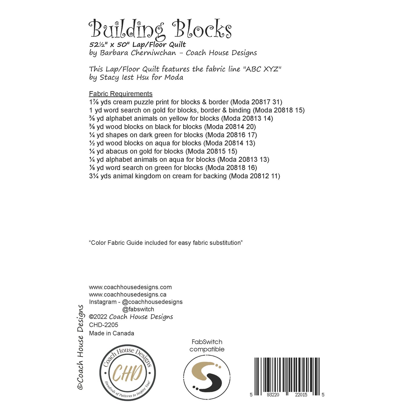 Building Blocks Downloadable PDF Quilt Pattern