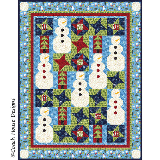 Building Snowmen Quilt Pattern