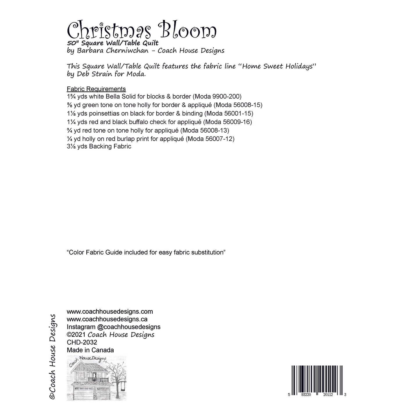 Christmas Bloom Quilt Pattern