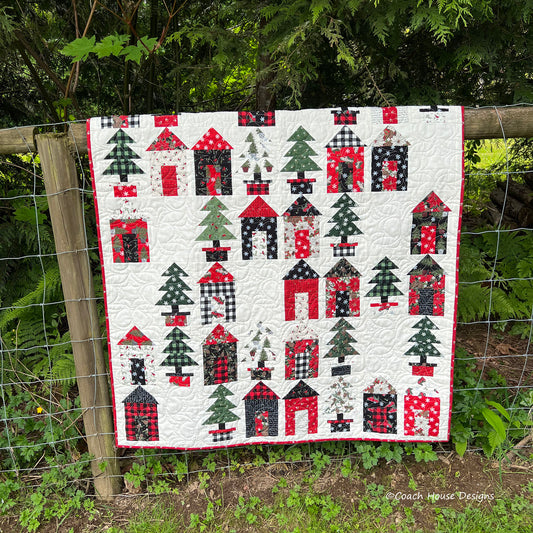 Christmas Village Downloadable PDF Quilt Pattern