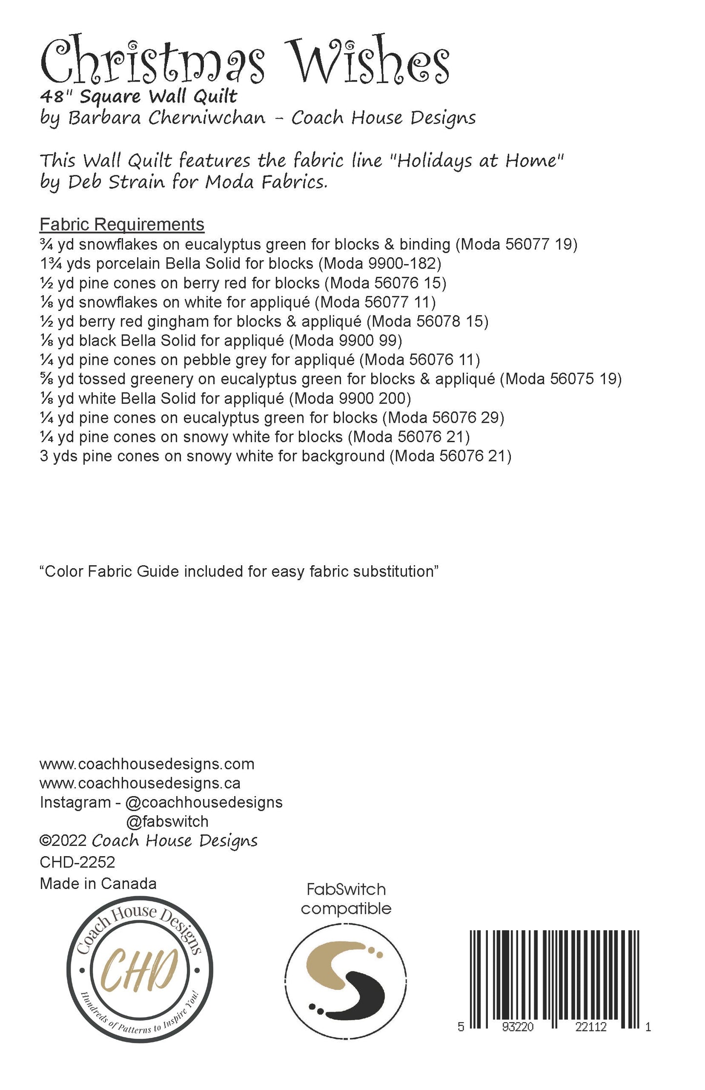 Christmas Wishes Downloadable PDF Quilt Pattern