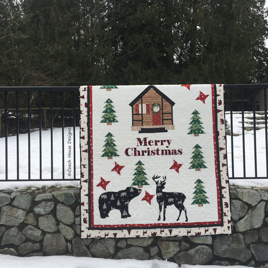 Christmas at the Cabin Downloadable PDF Quilt Pattern