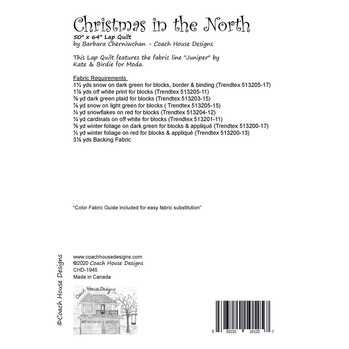 Christmas in the North Downloadable PDF Quilt Pattern