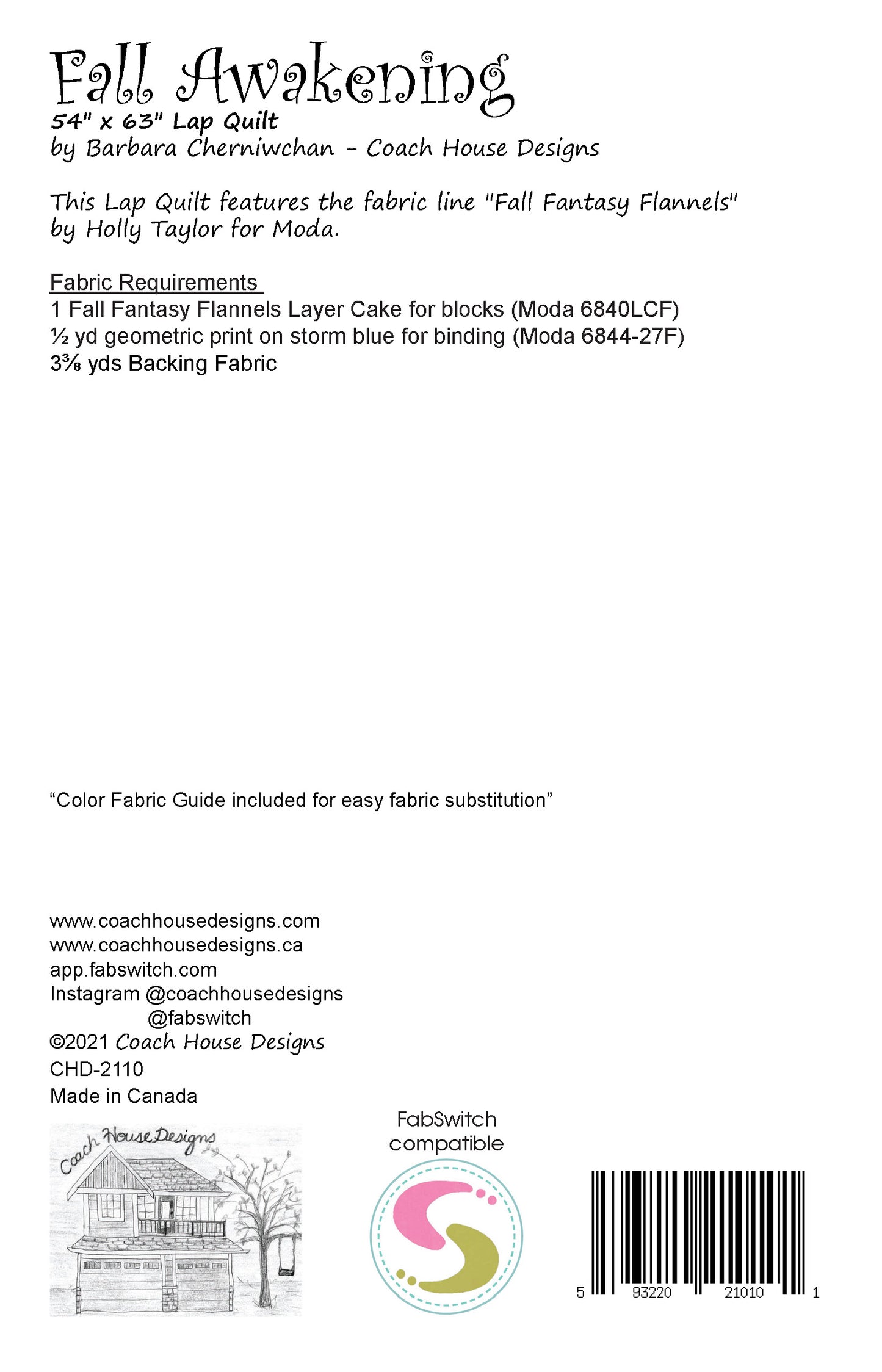 Fall Awakening Quilt Pattern