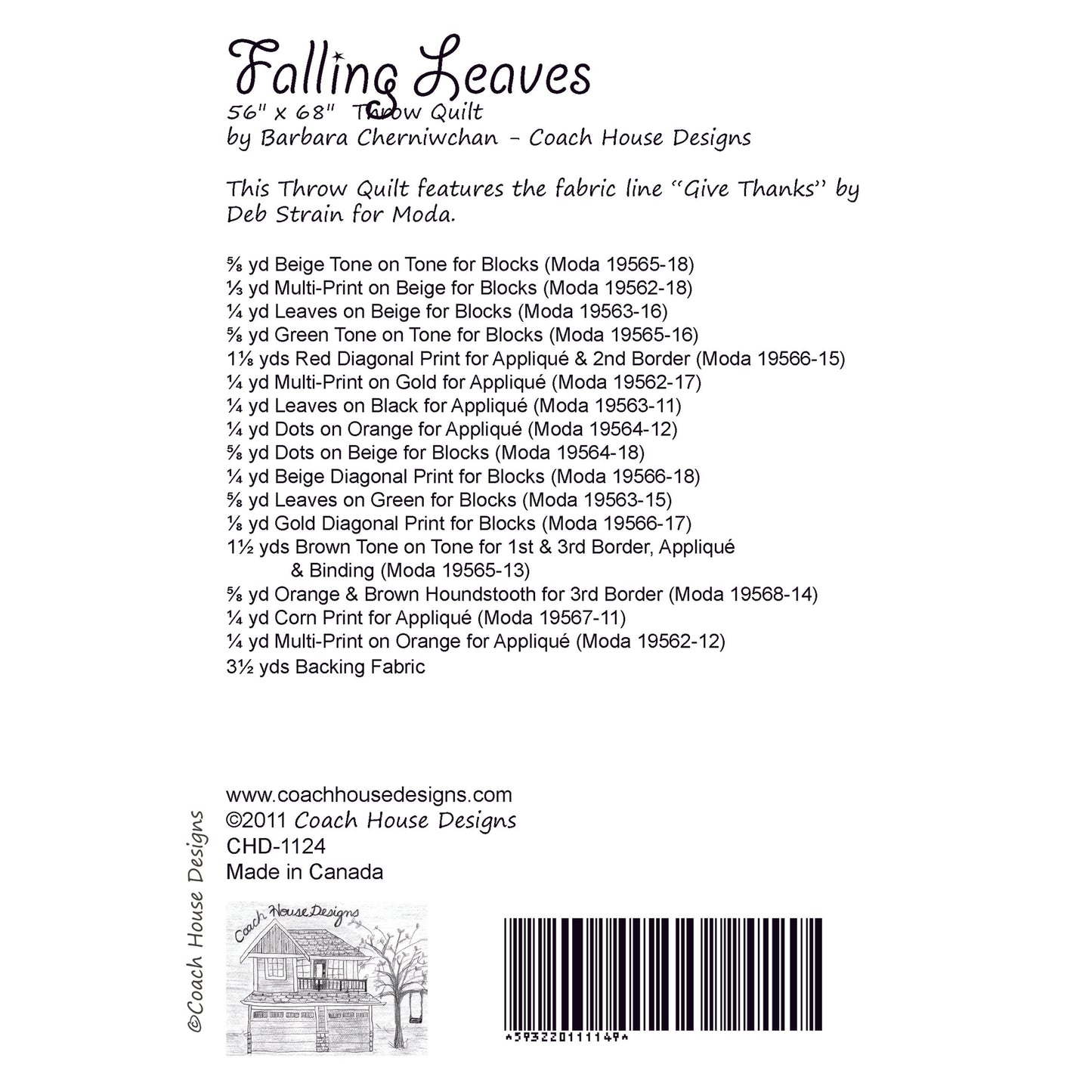 Falling Leaves Quilt Pattern