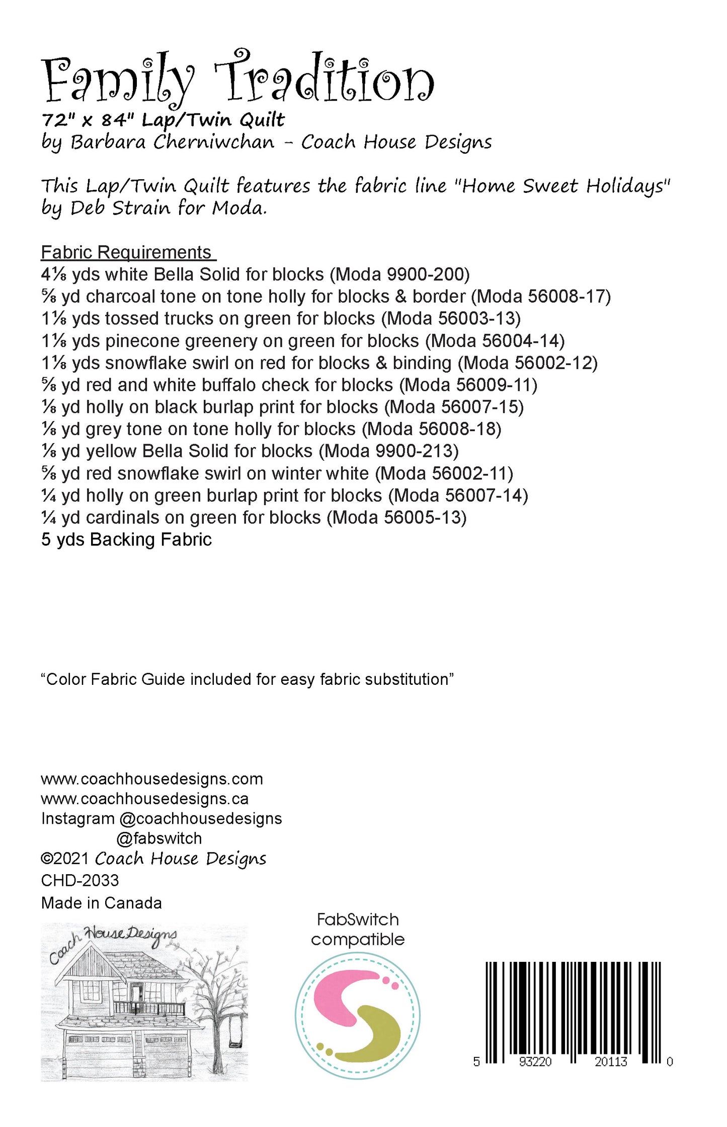 Family Tradition Quilt Pattern