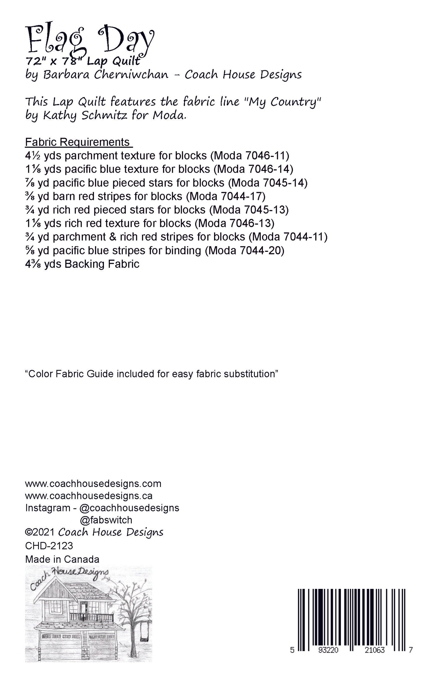 Flag Day Quilt Pattern