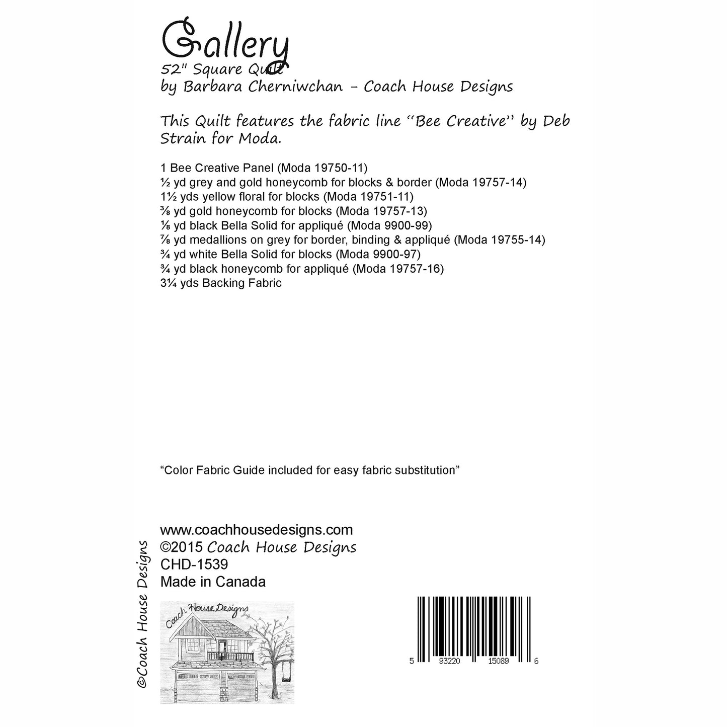 Gallery Quilt Pattern