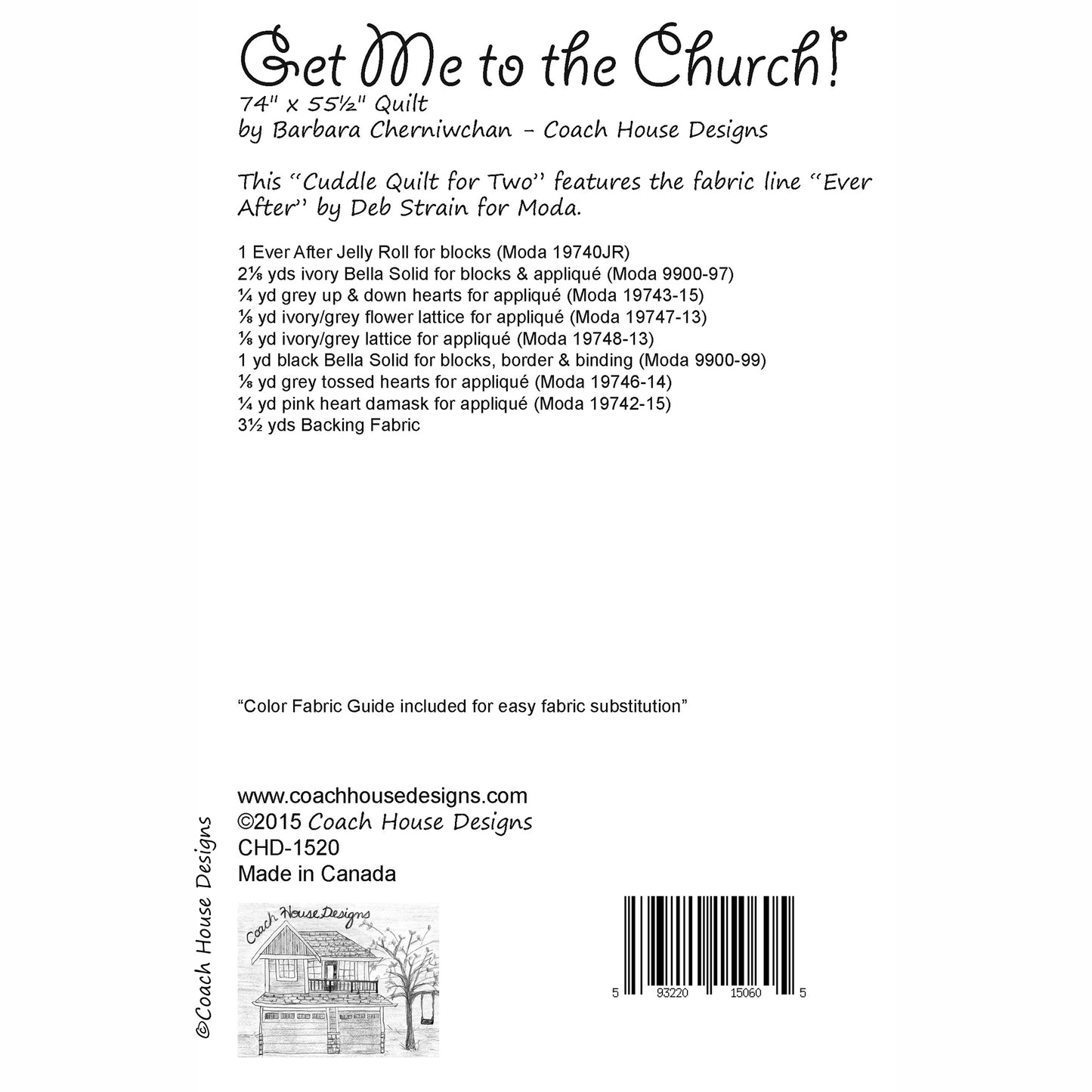 Get Me to the Church! Quilt Pattern