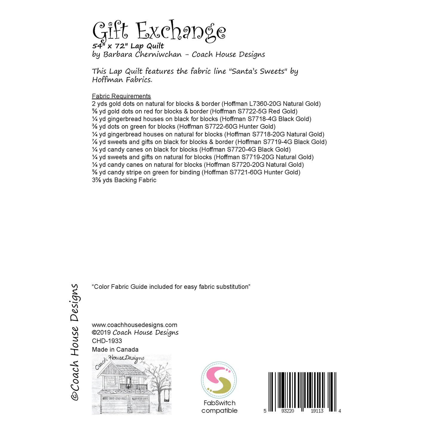 Gift Exchange Downloadable PDF Quilt Pattern