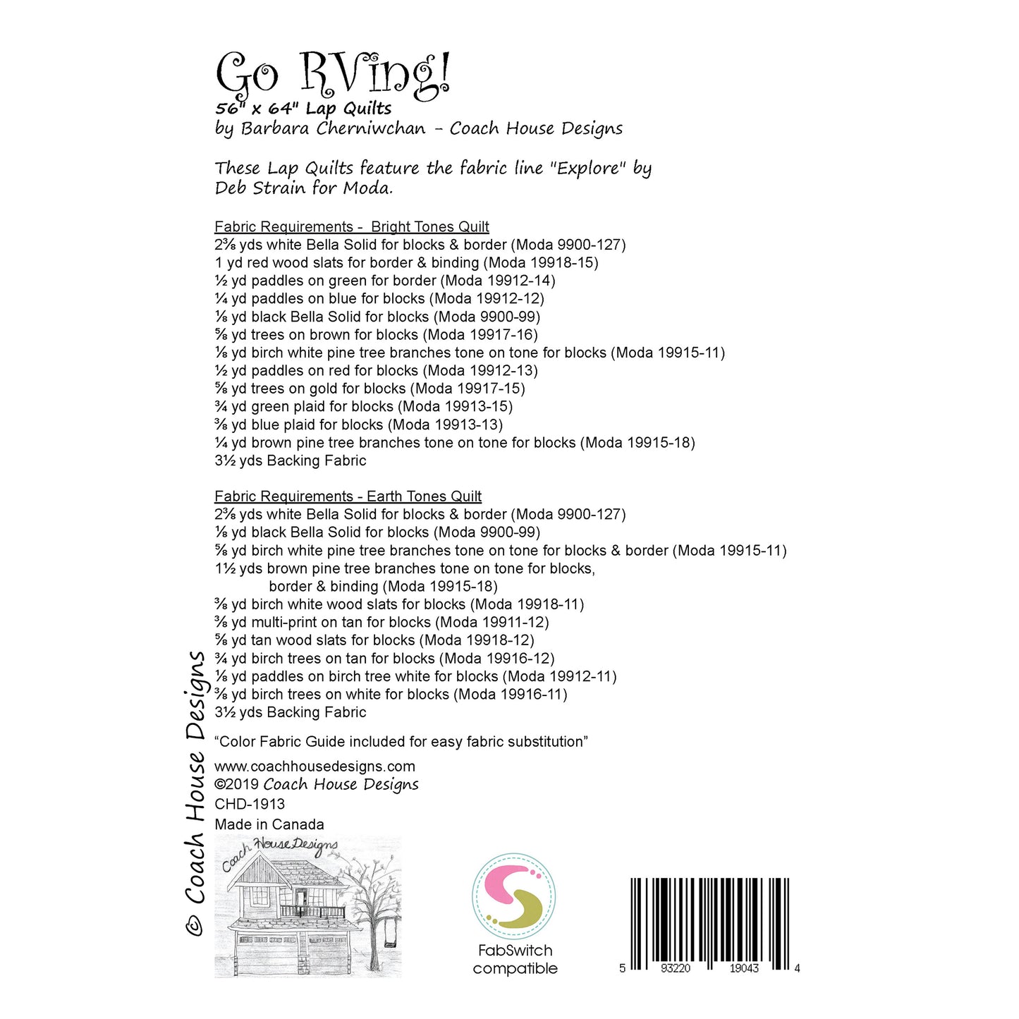 Go RVing! Quilt Pattern