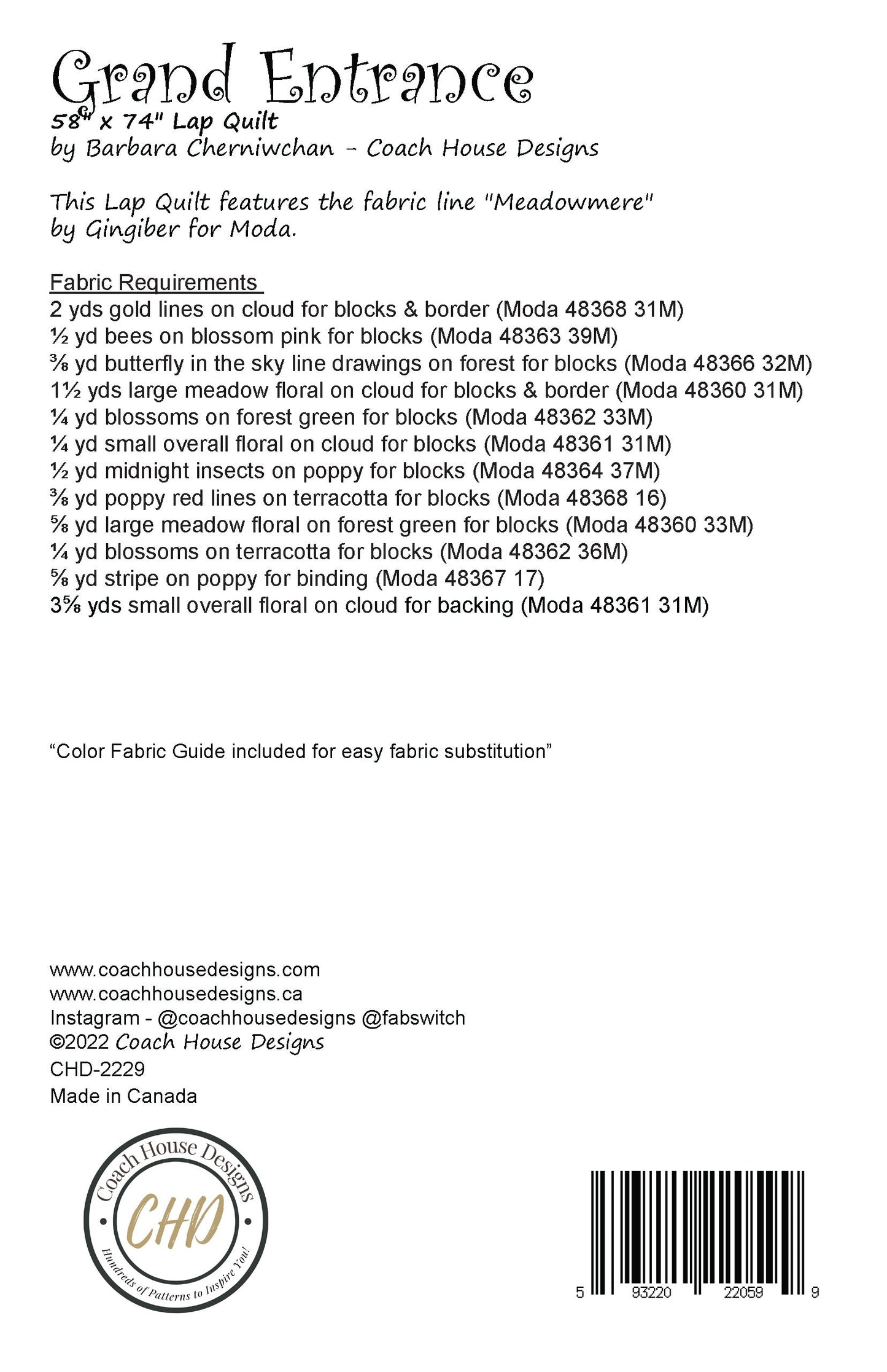 Grand Entrance Downloadable PDF Quilt Pattern