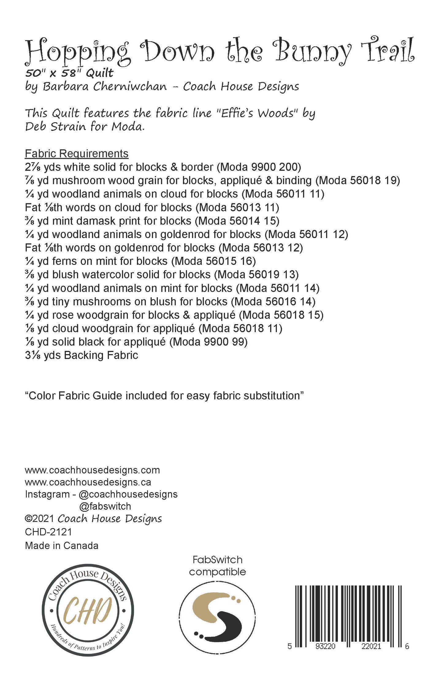 Hopping Down the Bunny Trail Quilt Pattern