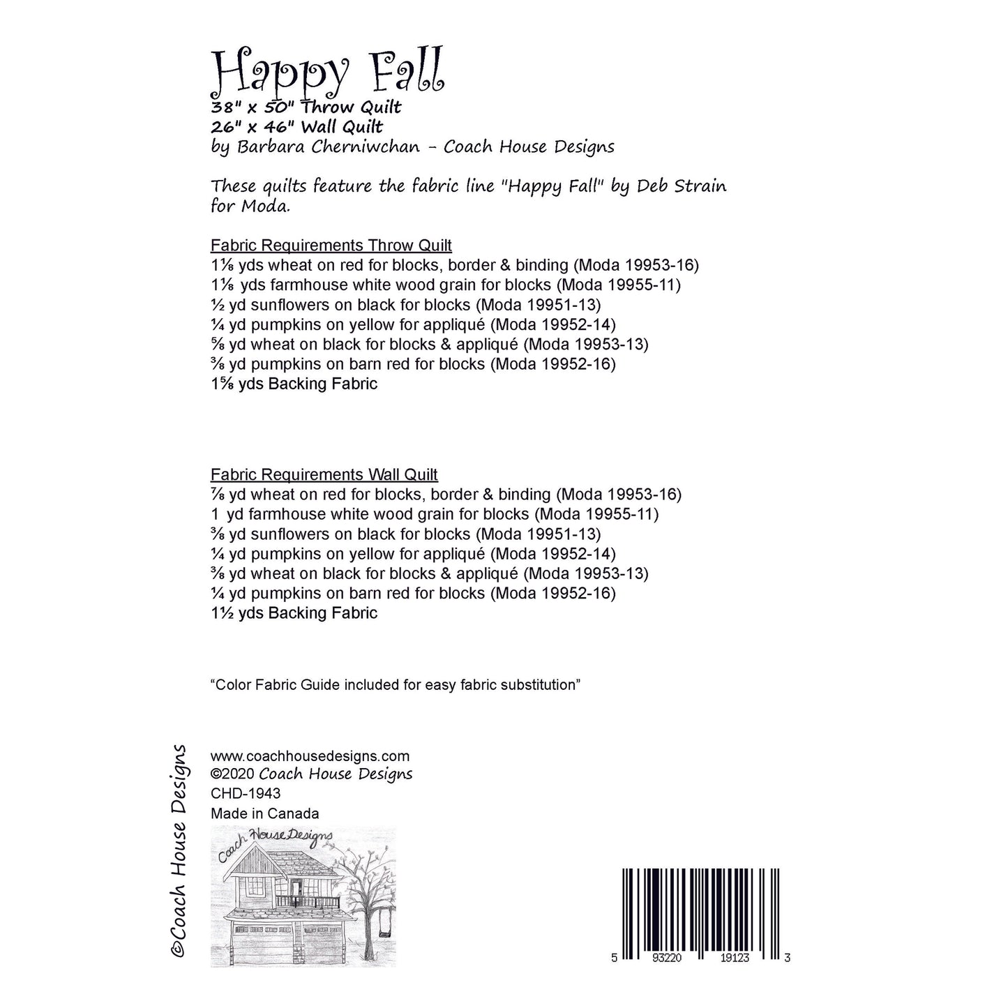 Happy Fall Quilt Pattern