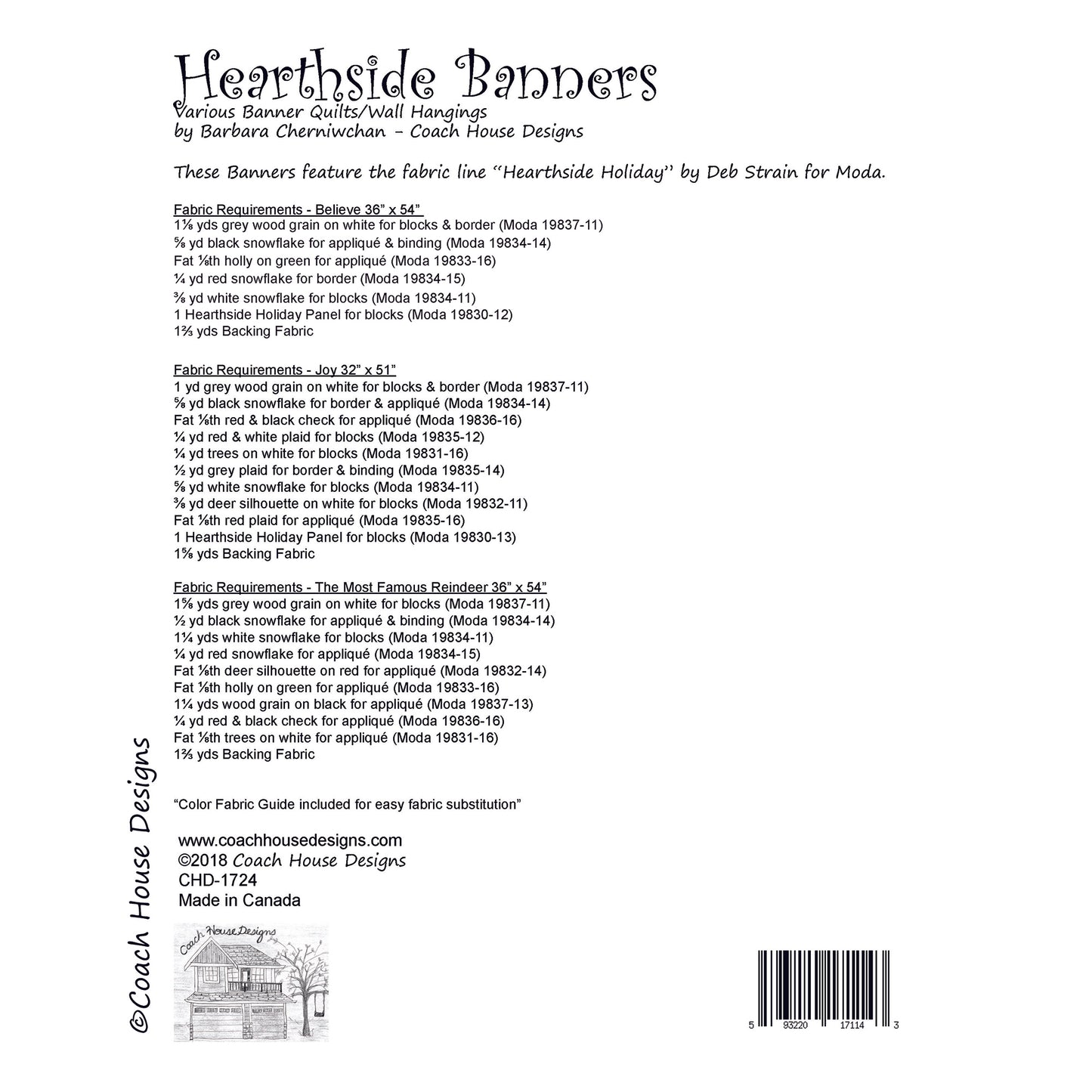 Hearthside Banners Quilt Pattern