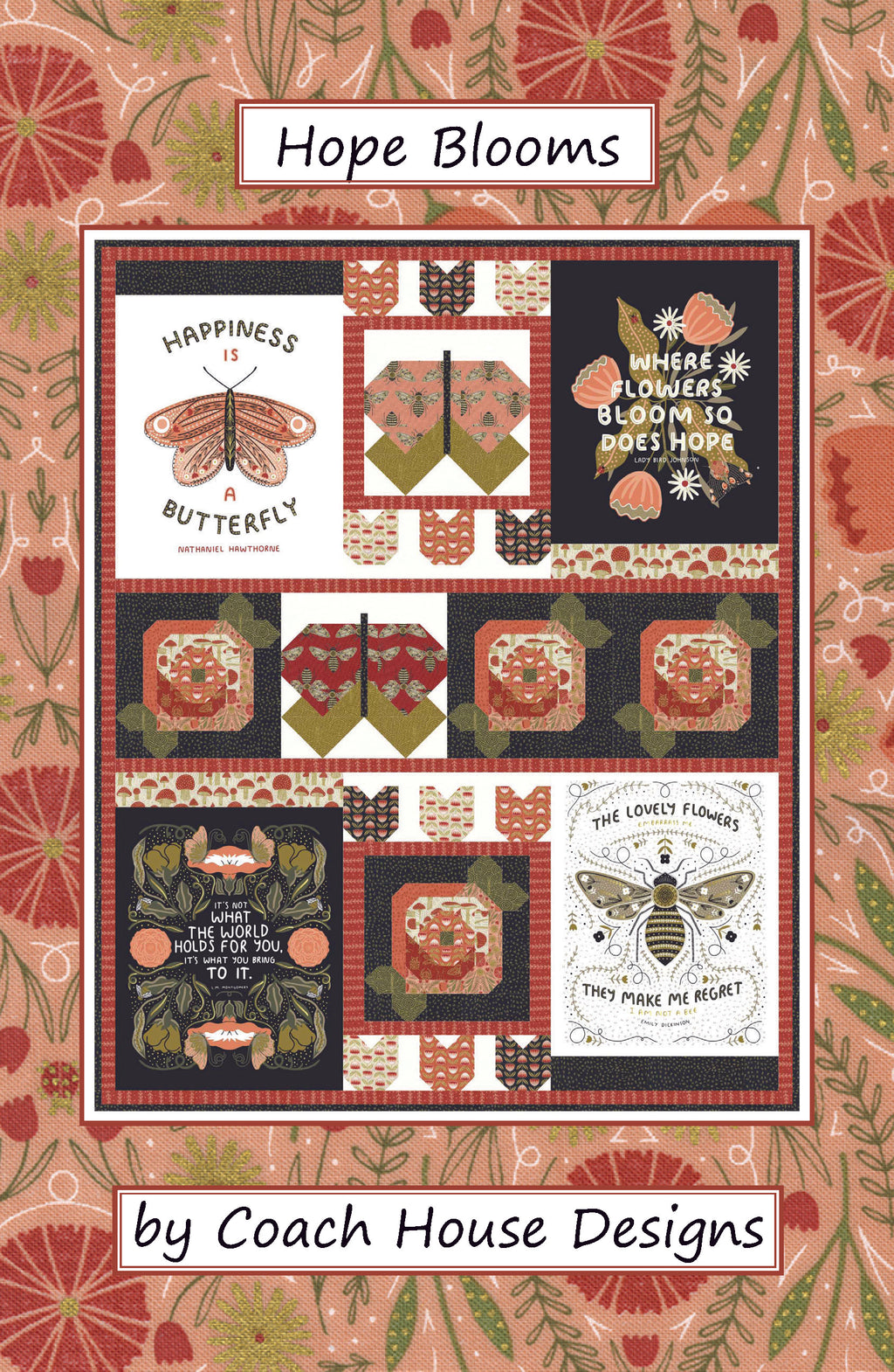 Hope Blooms Lap Quilt Pattern – Coach House Designs US