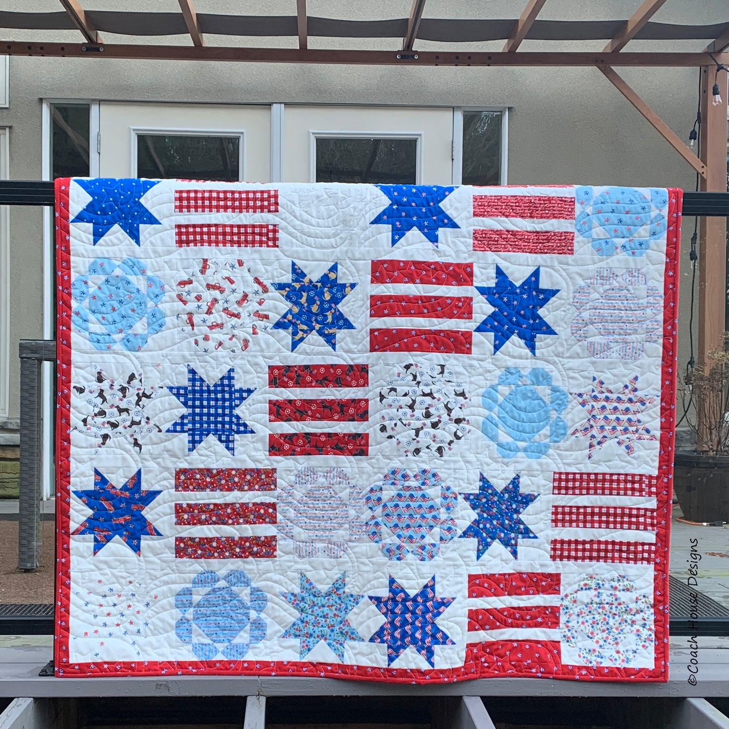 Independence Day Cake Downloadable PDF Quilt Pattern